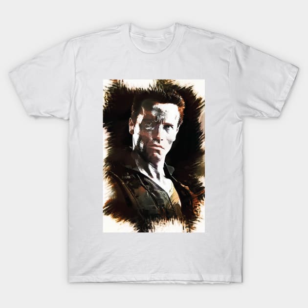 John Matrix - Arnold Schwarzenegger [COMMANDO] T-Shirt by Naumovski